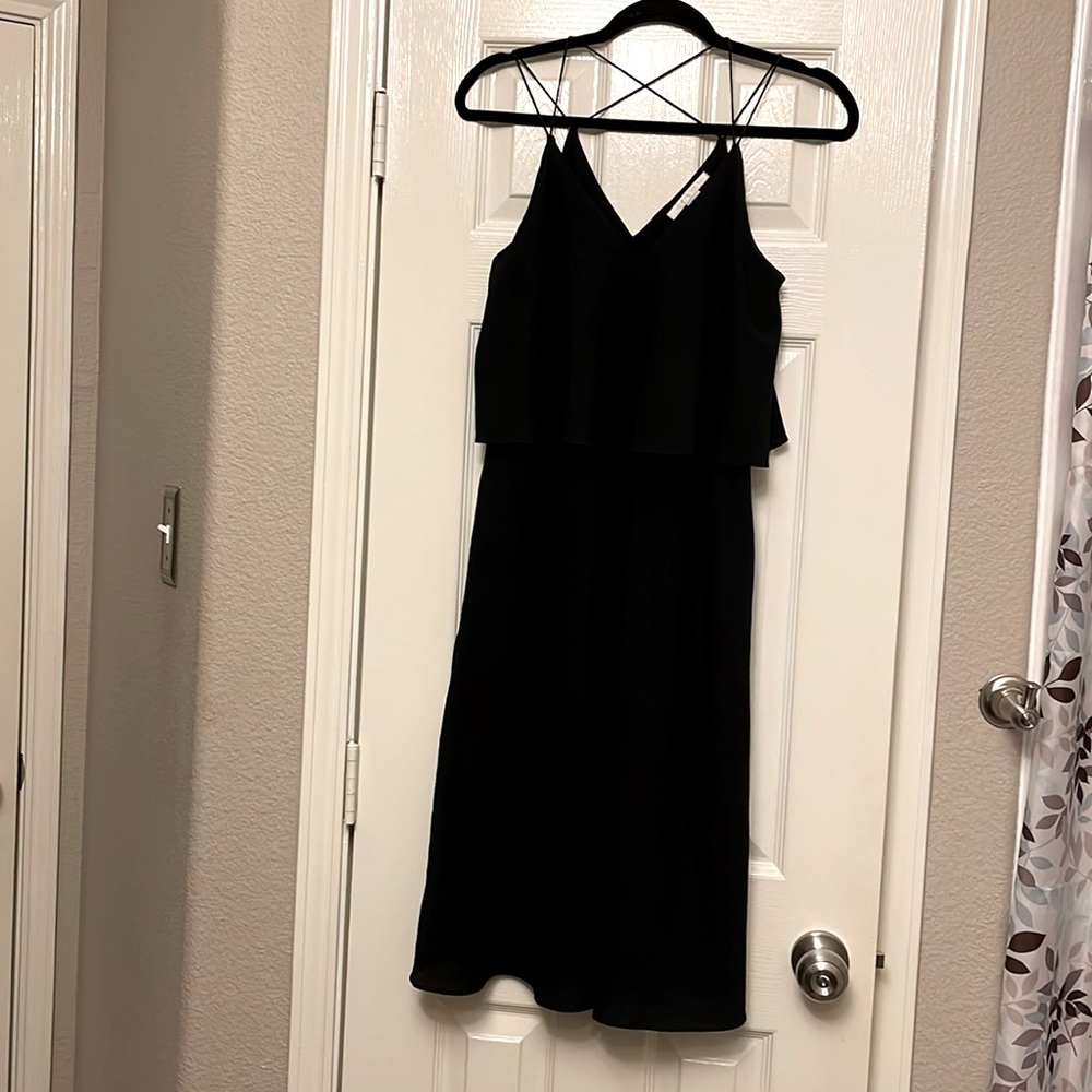 Cooper and Ella, evening dress, crossed back, black